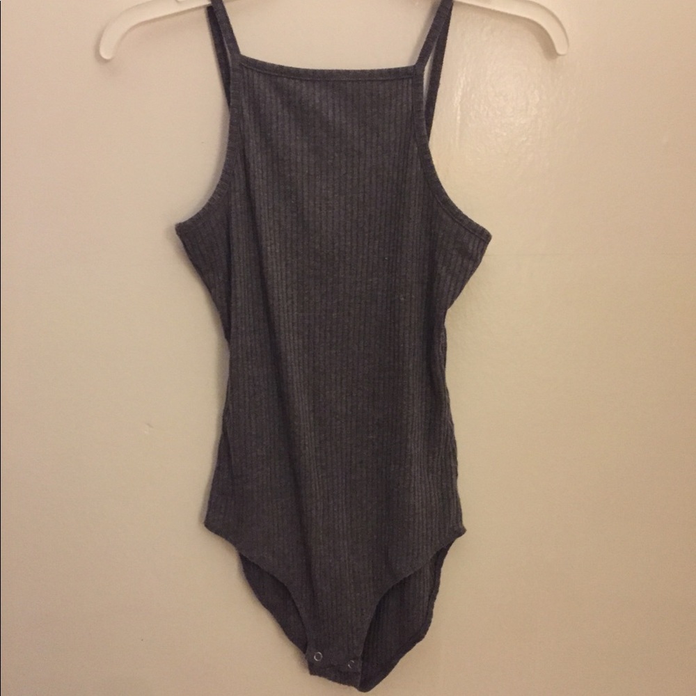 Grey tank bodysuit